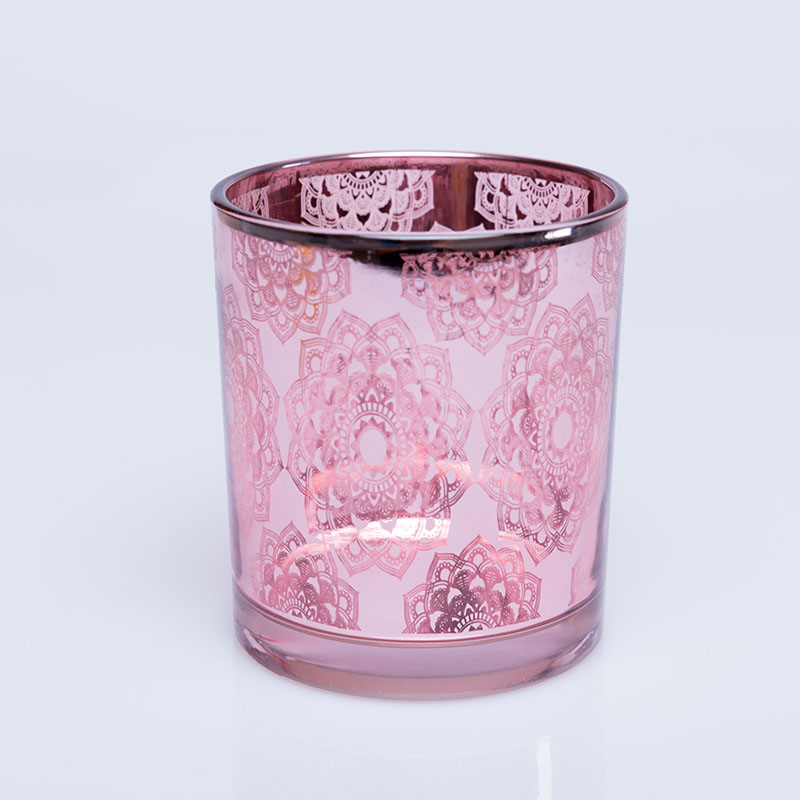 Wholesale OEM ODM customized design luxury bright shining glass votive tealight candle holder 